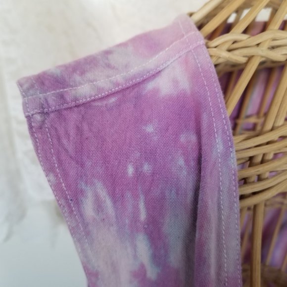 Vintage Tie Dye Purple & Pink Vest - Picture 9 of 15